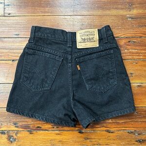 Vintage 90s Levi’s Slim Fit 912 orange tab jean shorts Sz 3